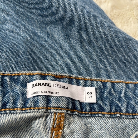 Garage Women's Size 5/27 Blue Wide Leg Jeans - Picture 3 of 6